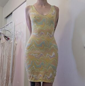 Wild Fable Graphic Body Hugging Dress